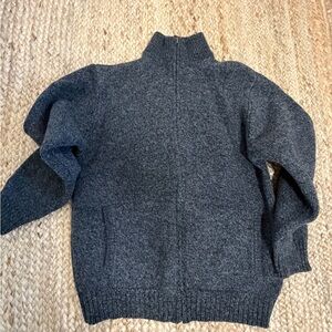 L.L. Bean Men's Dark Charcoal Full-Zip Sweater